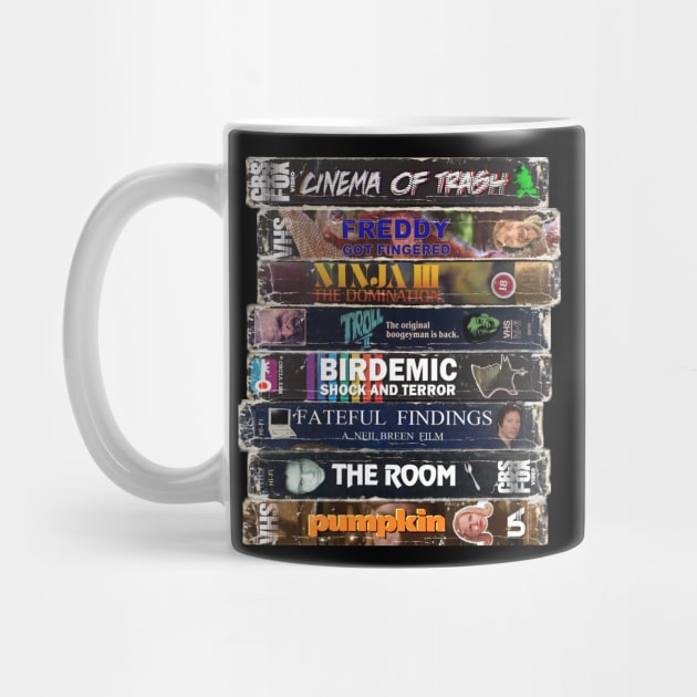 VHS Stack Cinema of Trash by Cinema Of Trash